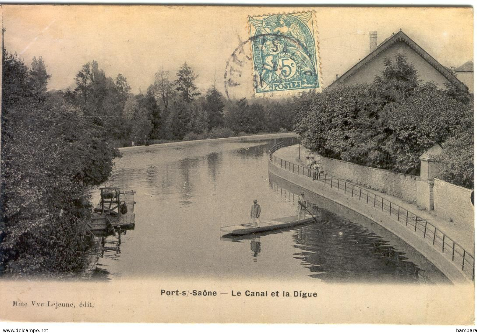 PORT SUR SAONE - Le Canal Et La Digue . - Port-sur-Saône