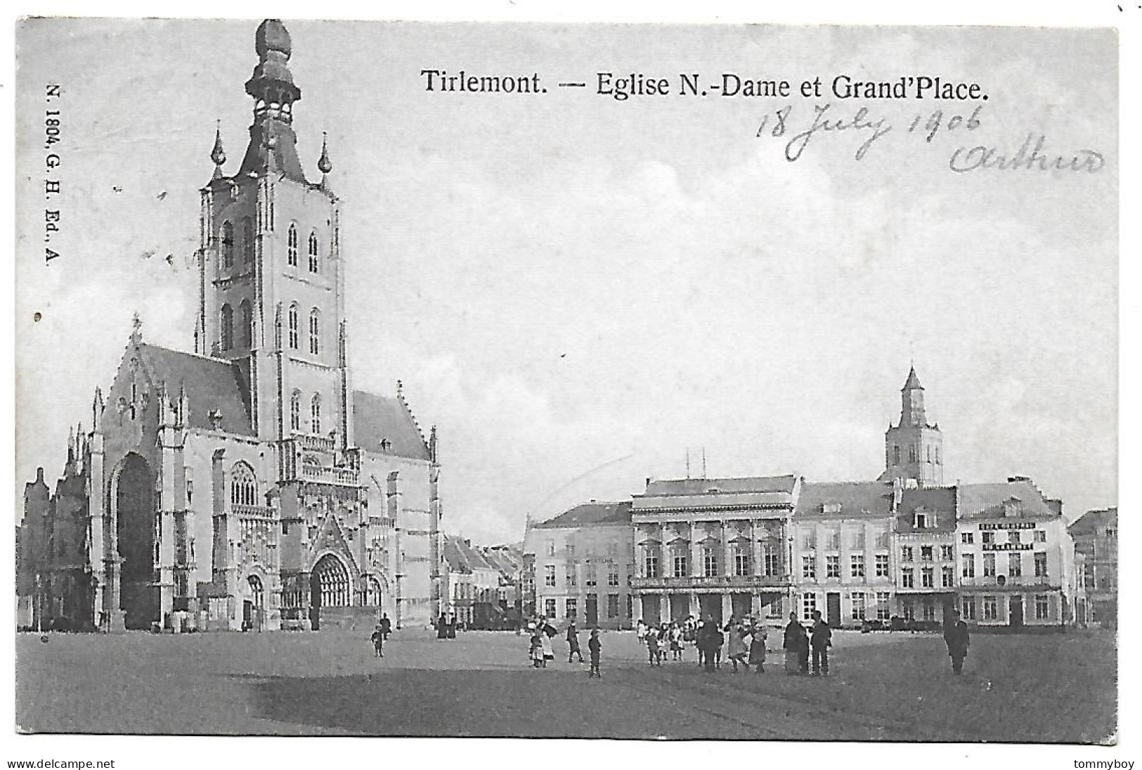 CPA Tirlemont, Eglise N.-Dame Et Grand'Place - Tienen
