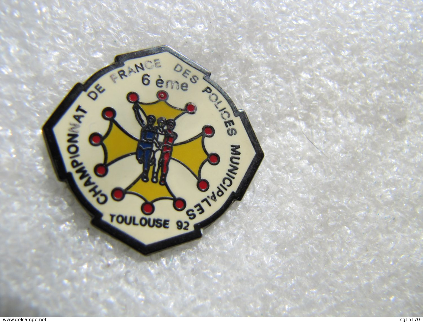 PIN'S    TOULOUSE  CHAMPIONNAT  DE FRANCE  DES POLICES  MUNICIPALES   92      Email Grand Feu - Police