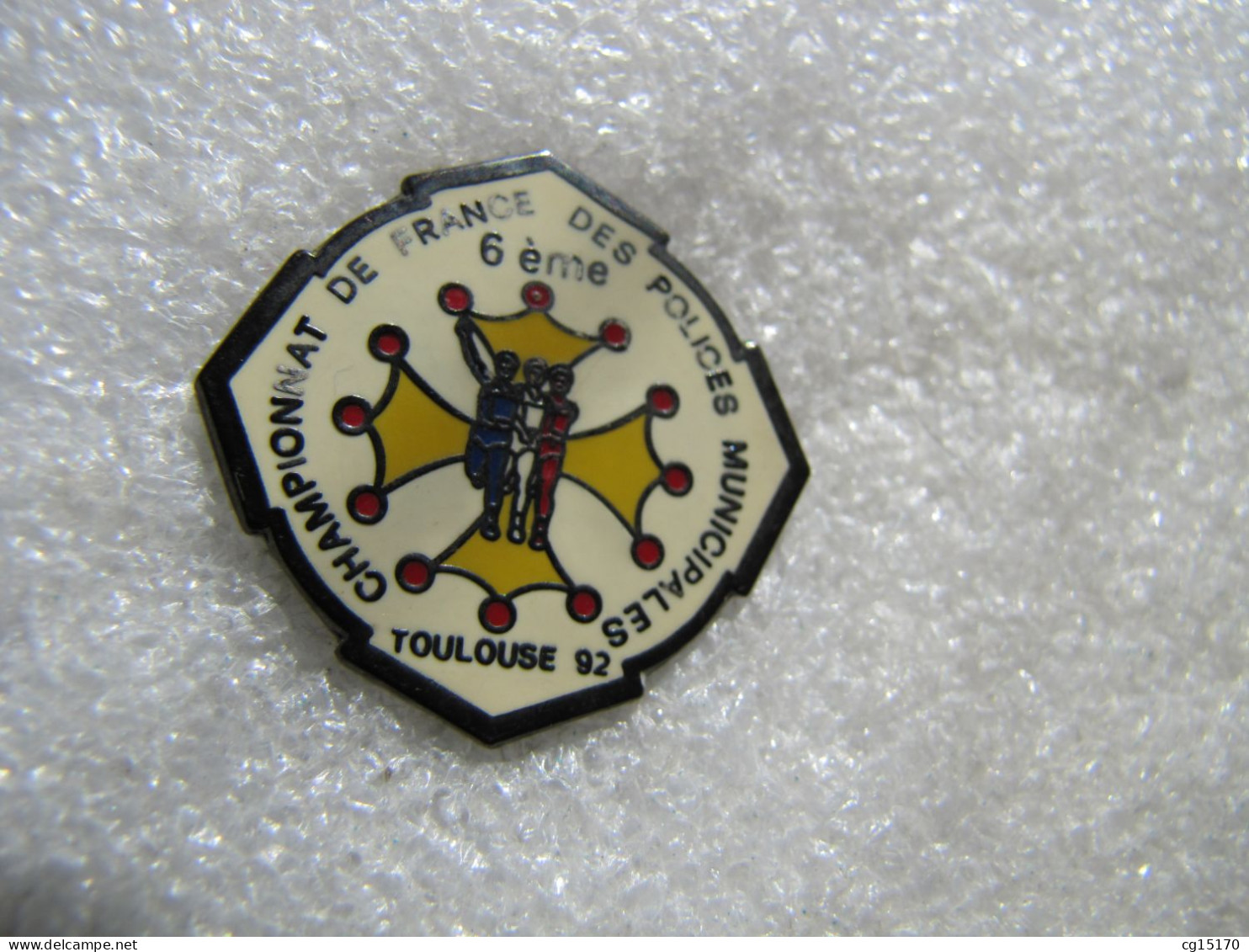 PIN'S    TOULOUSE  CHAMPIONNAT  DE FRANCE  DES POLICES  MUNICIPALES   92      Email Grand Feu - Police