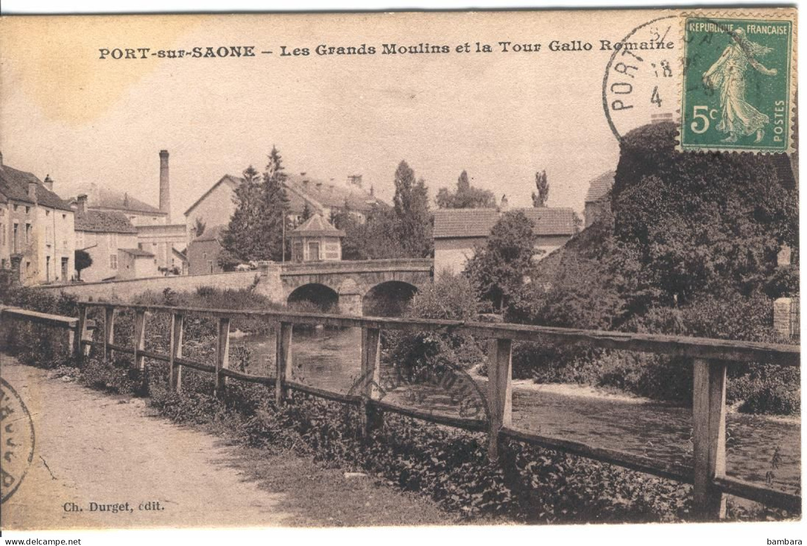 PORT SUR SAONE - Les Grands Moulins Et La Tour Gallo Romaine. - Port-sur-Saône