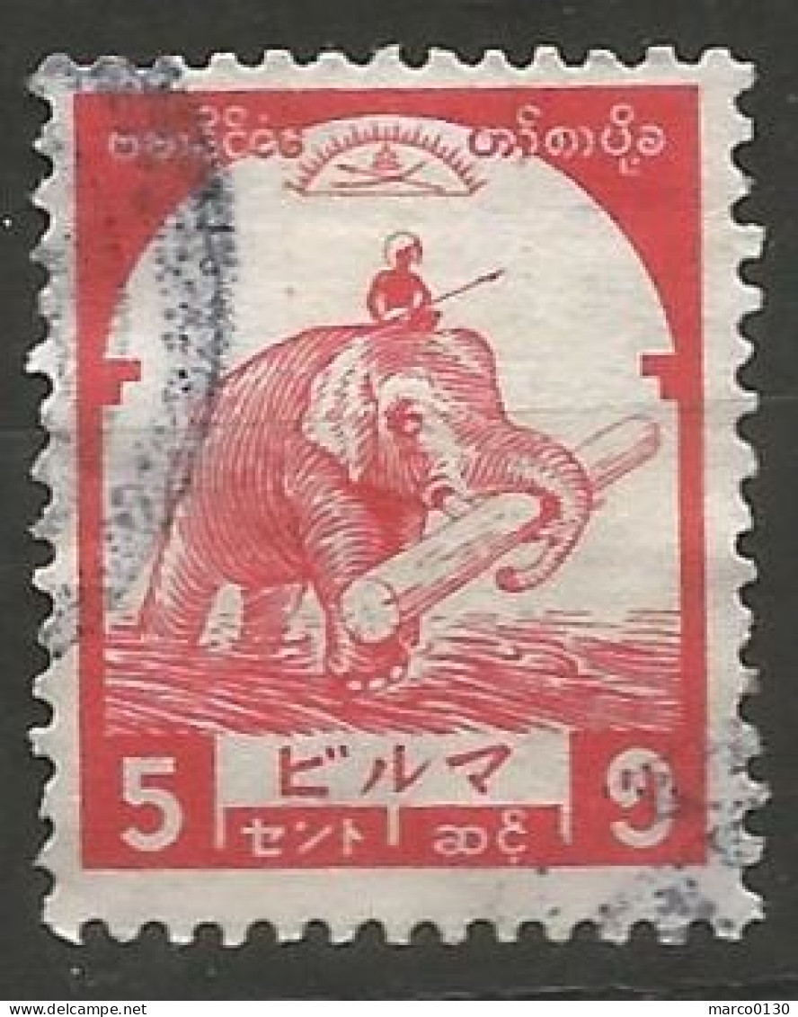BIRMANIE / OCCUPATION JAPONAISE N° 39 OBLITERE - Birma (...-1947)