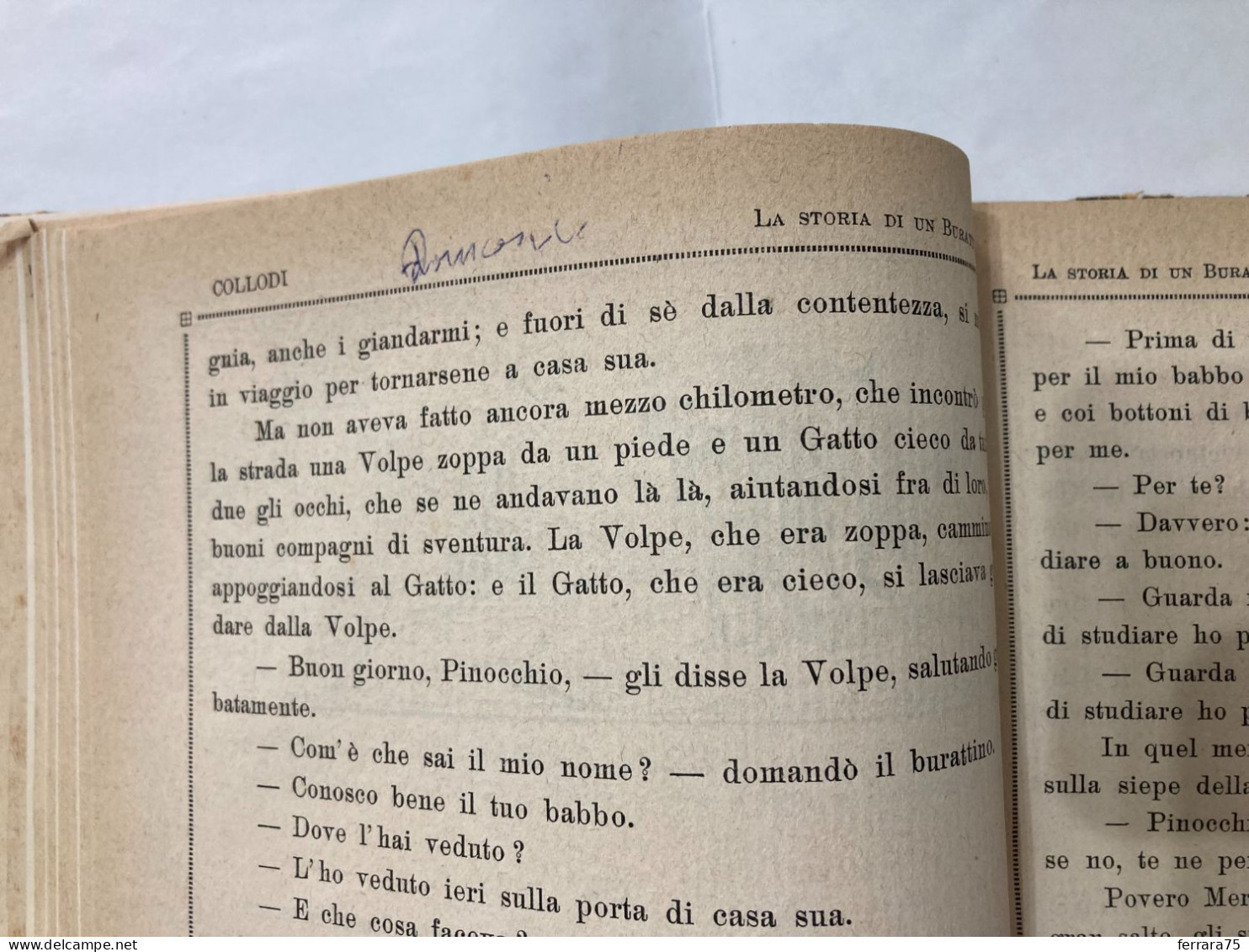 LE AVVENTURE DI PINOCCHIO- DISEGNI DI C. SARRI TOPPI 1923 -CON DIFETTO.