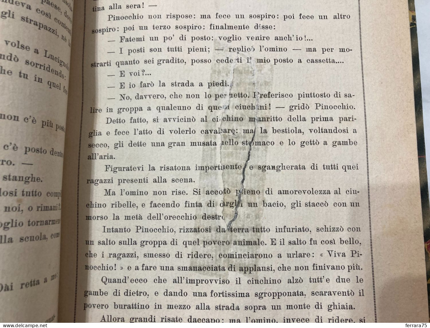 LE AVVENTURE DI PINOCCHIO- DISEGNI DI C. SARRI TOPPI 1923 -CON DIFETTO.