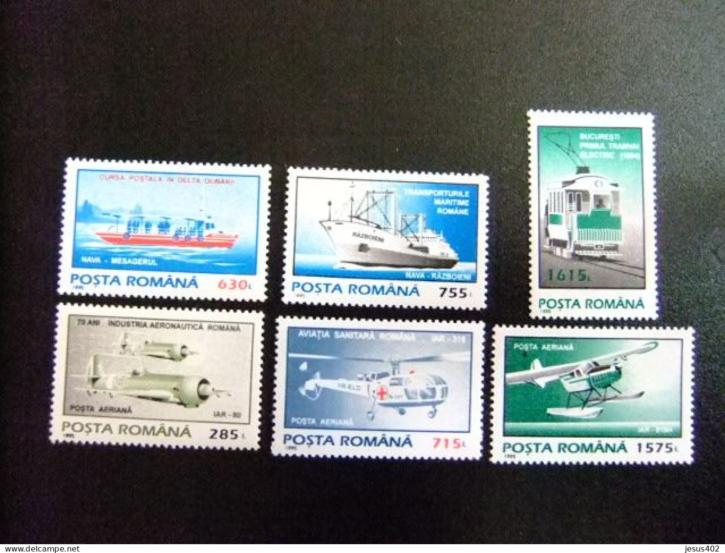 111 RUMANIA  / POSTA ROMANA 1991 / MEDIOS DE TRANSPORTE / YVERT  4299 / 301 + PA 323 / 25 MNH - Boten