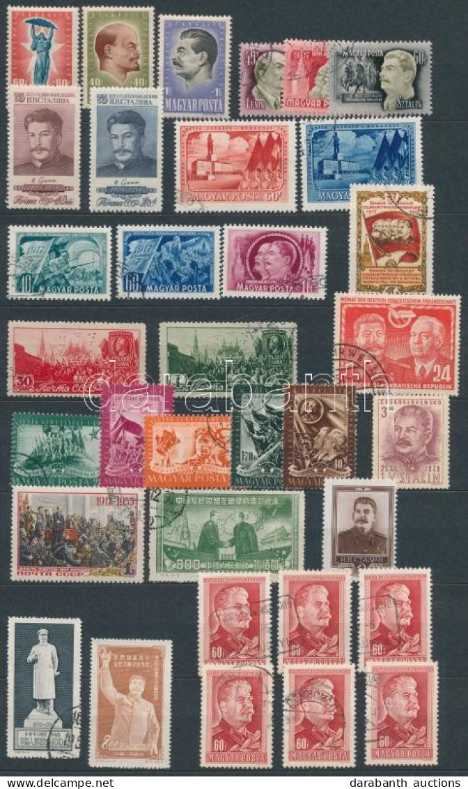 **, O Sztálin Gyűjtemény Berakólapon: 54 Db Bélyeg és 3 Db Blokk / Stalin Lot: 54 Stamps And 3 Blocks - Andere & Zonder Classificatie