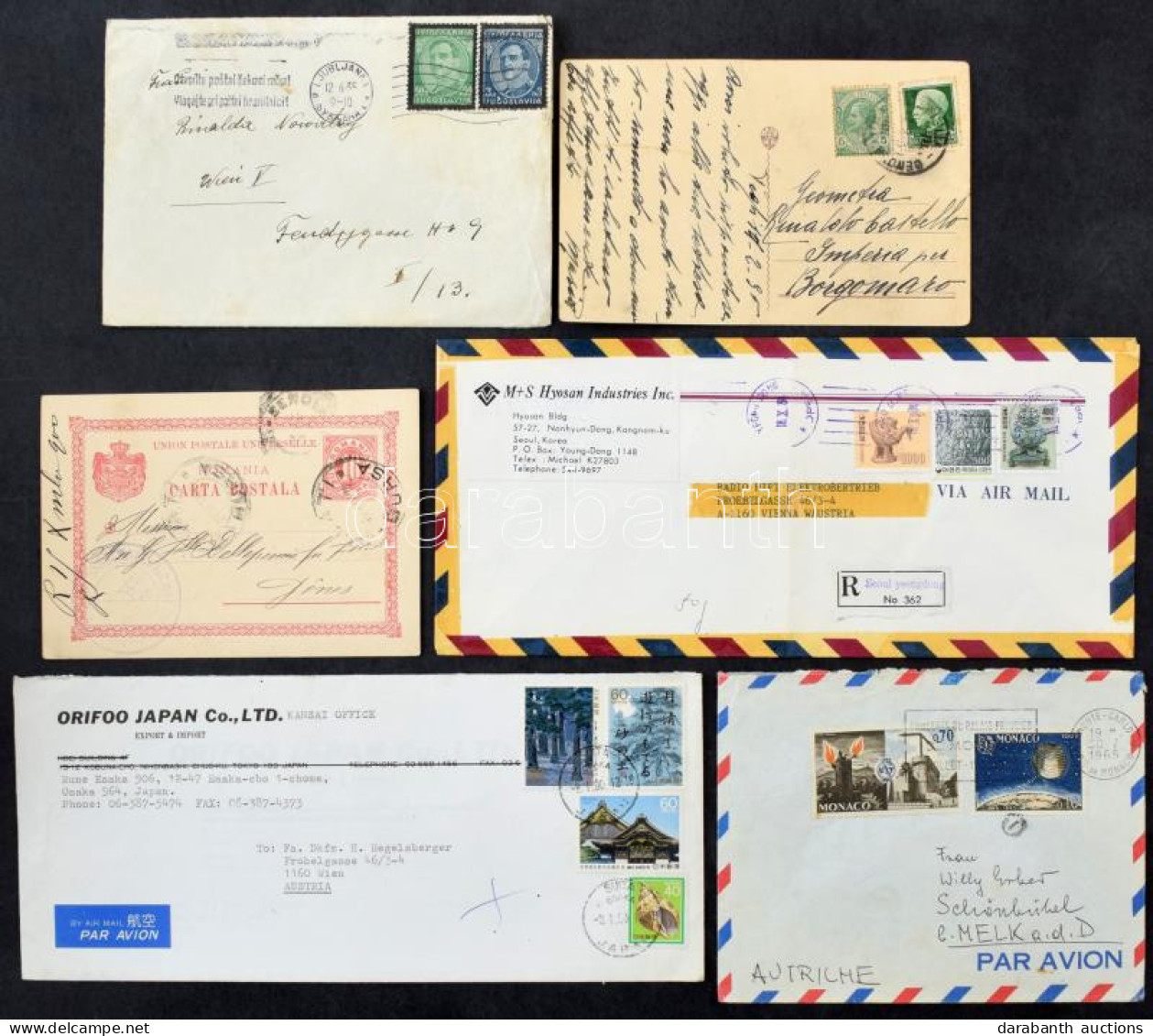 ~ 200 Főleg Régi Küldemény Különböző Országokból / ~ 200 Mostly Old Covers, Postcards From Various Countries - Sonstige & Ohne Zuordnung