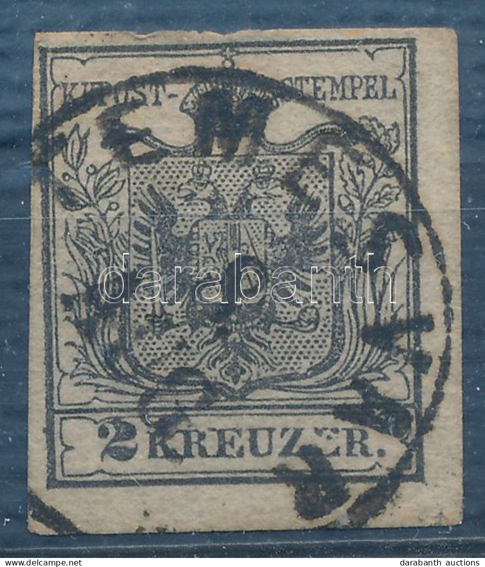 O 1850 2kr Szürkésfekete / Greyish Black "TEMESVÁR" - Other & Unclassified