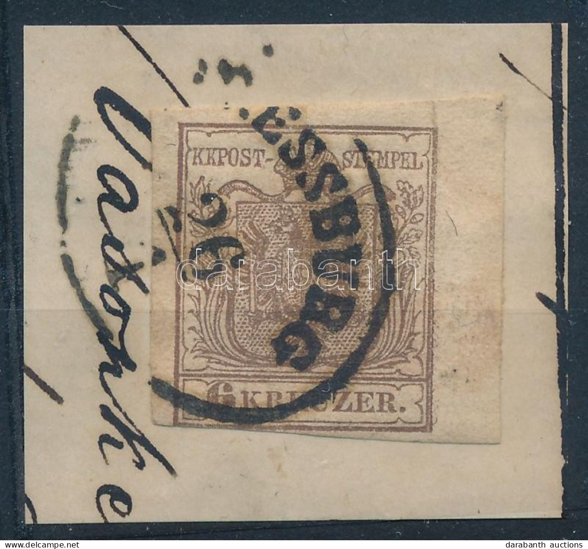 1850 6kr ívszéli / With Margin "PRESSBURG" - Sonstige & Ohne Zuordnung