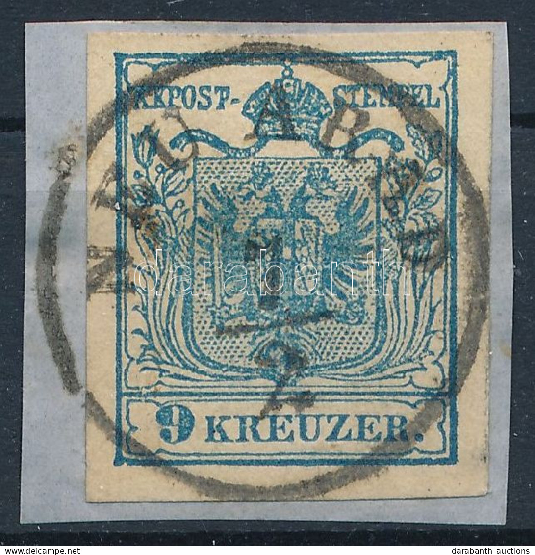 1850 9kr MP III. Kisebb Lemezhibák, Ideális "NEU ARAD" Bélyegzéssel / Type MP III. Small Plate Flaws "NEU ARAD" Certific - Other & Unclassified