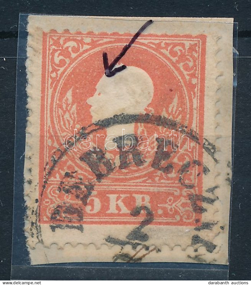 1858 5kr Festékfolttal / Paint Spot "DEBRECZIN" - Other & Unclassified