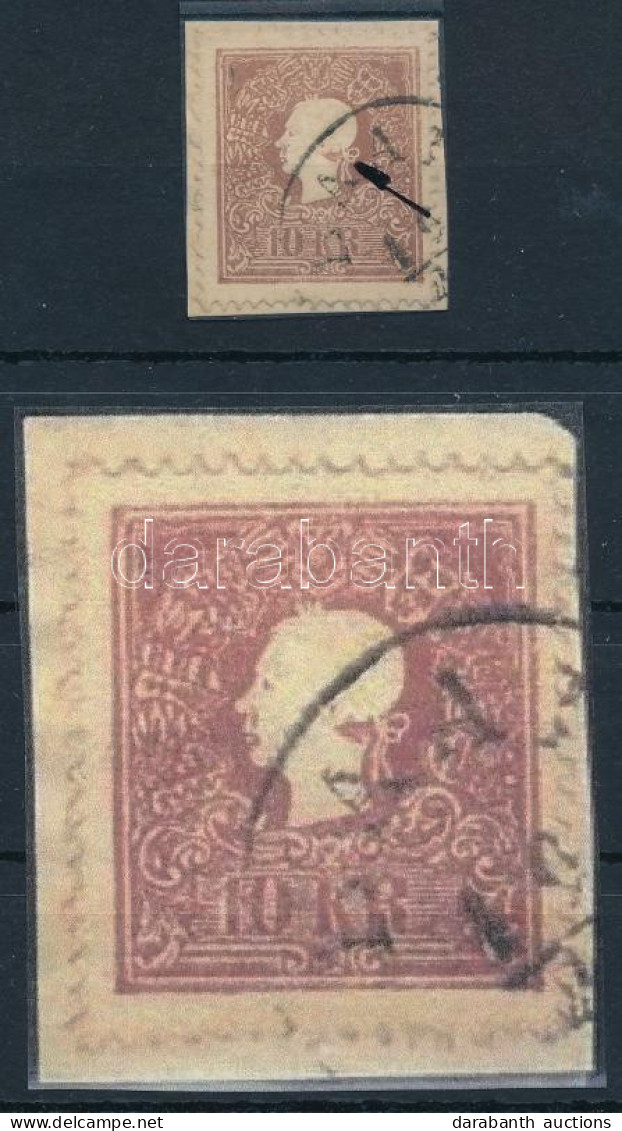 1858 10kr Nagy Festékfolt / Paint Spot - Other & Unclassified