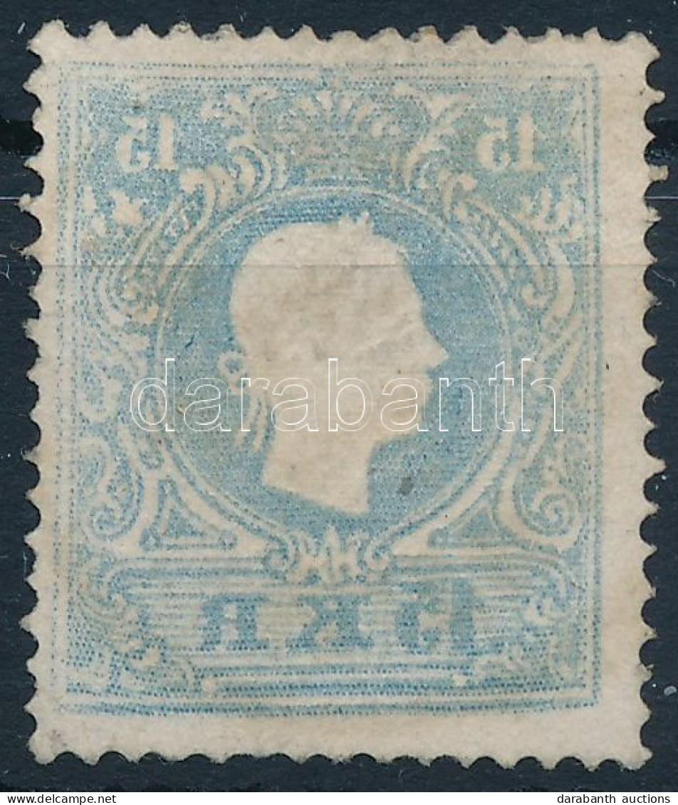 O 1858 15kr Gépszínátnyomattal / Machine Offset "M. THERESIOPEL" - Andere & Zonder Classificatie