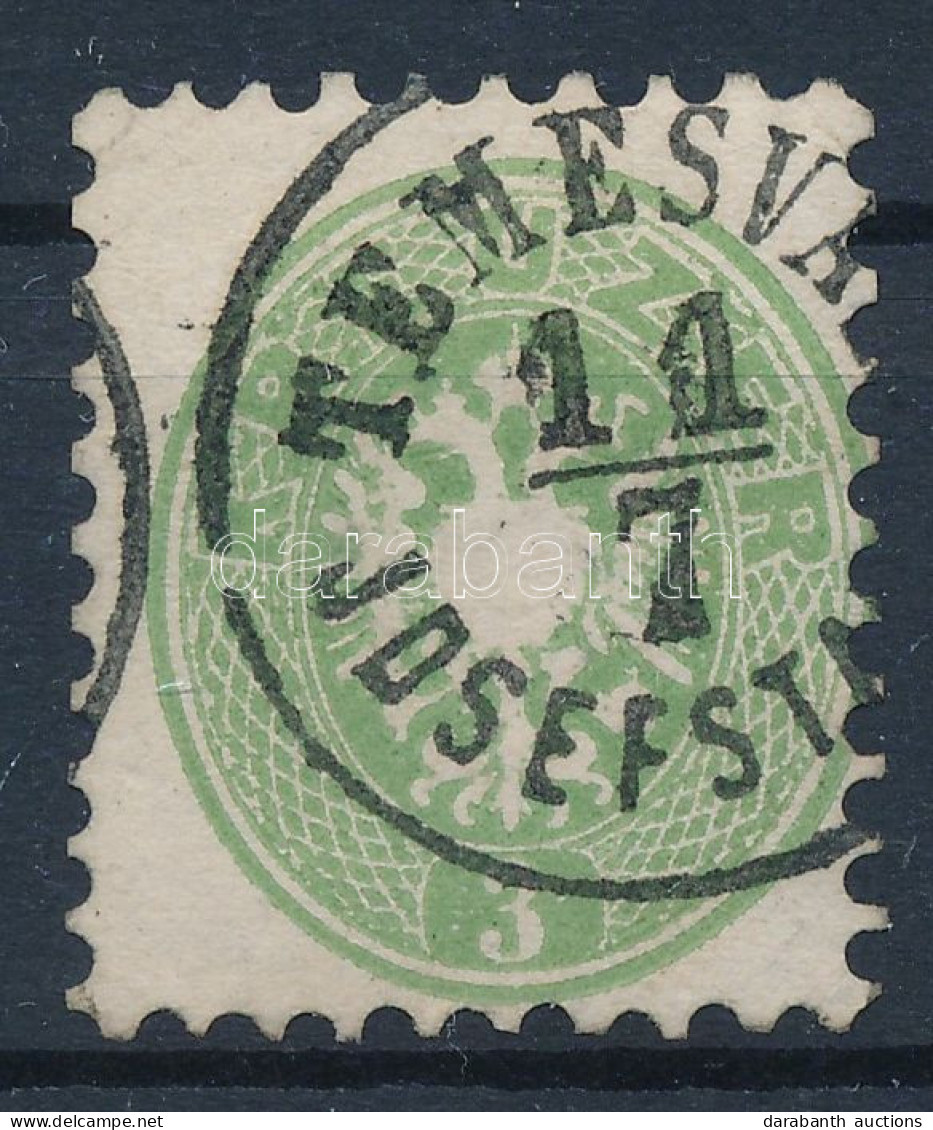 O 1864 3kr Zöld, élénk Szín / Green "TEMESVÁ(R) / JOSEFST(ADT)" - Autres & Non Classés