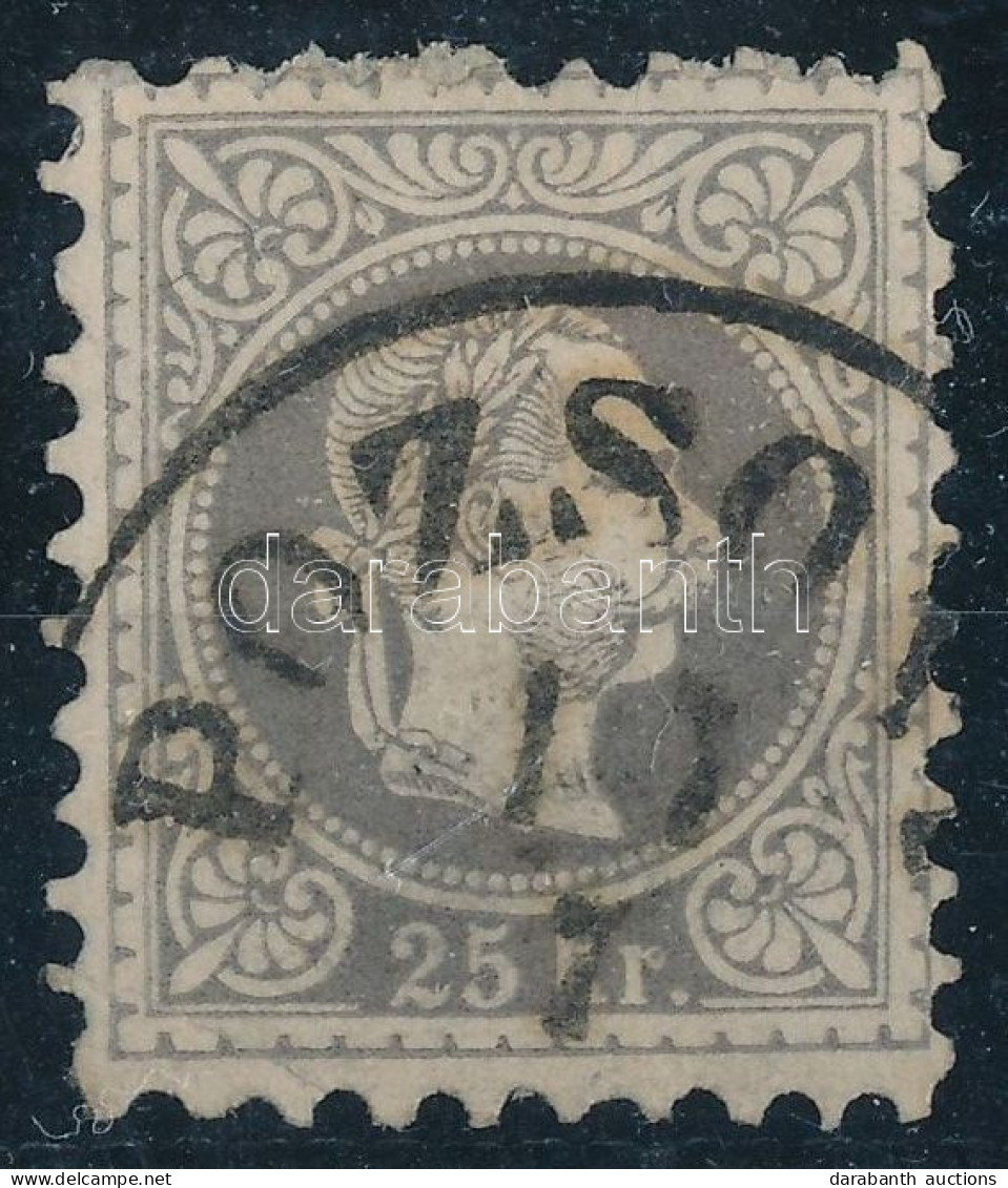 O 1867 25kr "POZSO(NY)" (70.000) (saroktörés / Folded Corner) - Sonstige & Ohne Zuordnung