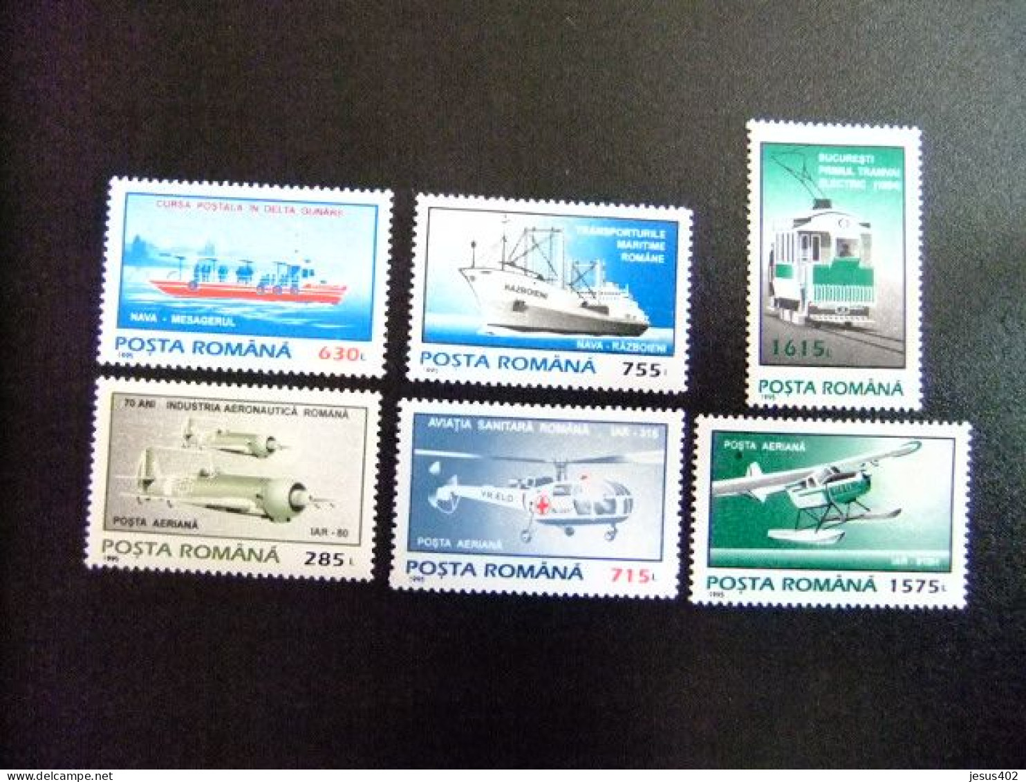 111 RUMANIA  / POSTA ROMANA 1991 / MEDIOS DE TRANSPORTE / YVERT  4299 / 301 + PA 323 / 25 MNH - Ungebraucht