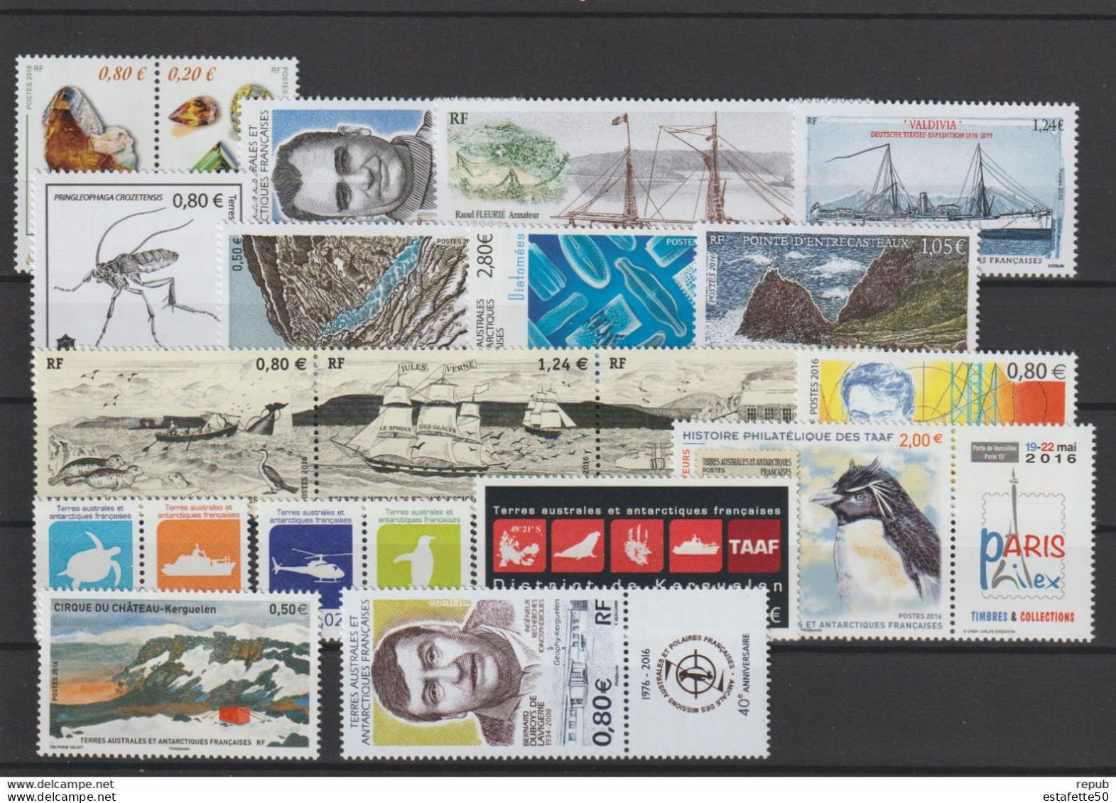 TAAF;2016;année Complète;TP N°761 à 794  + Tous Les BF;NEUFS**;MNH - Années Complètes