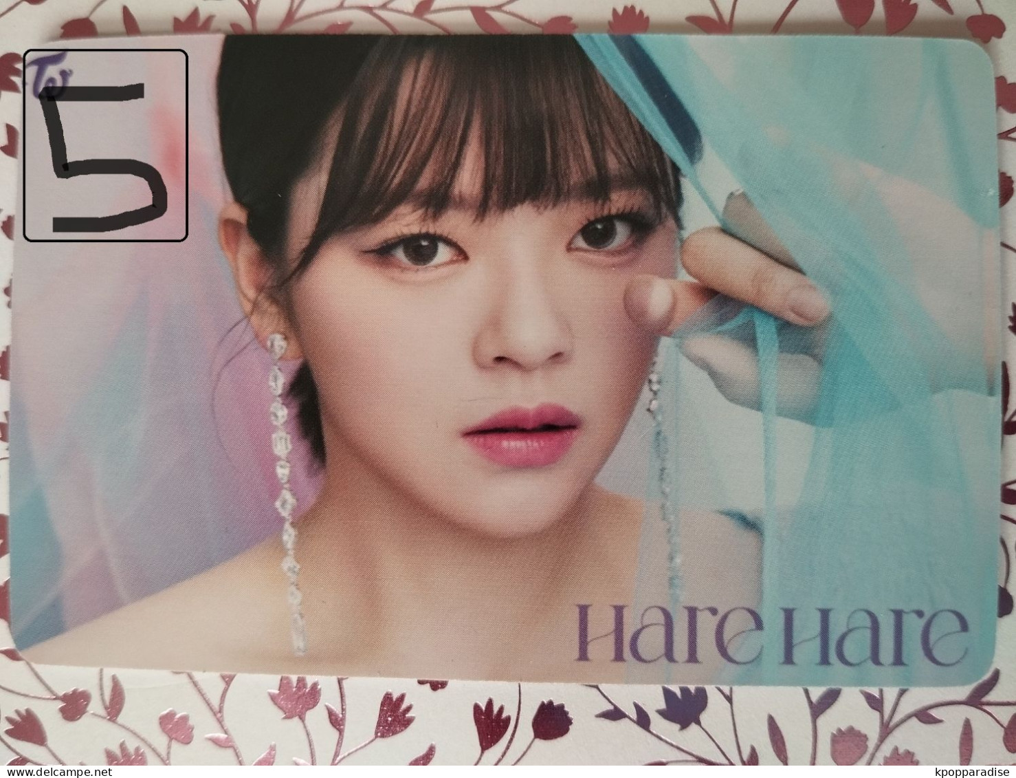 Photocard K POP Au Choix  TWICE Hare Hare Japan 10th Single Jeongyeon - Objetos Derivados