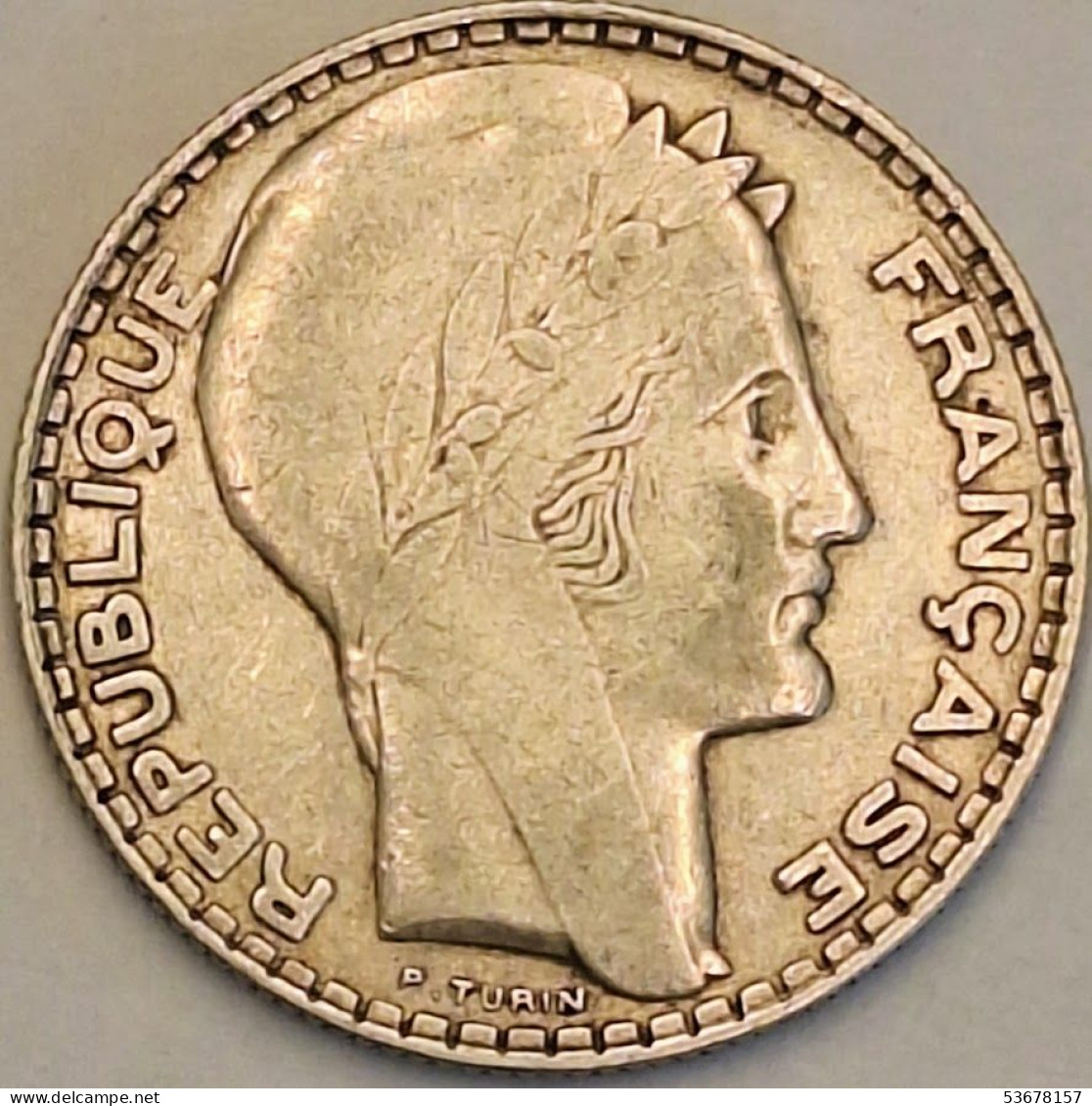 France - 10 Francs 1930, KM# 878, Silver (#4131) - 10 Francs