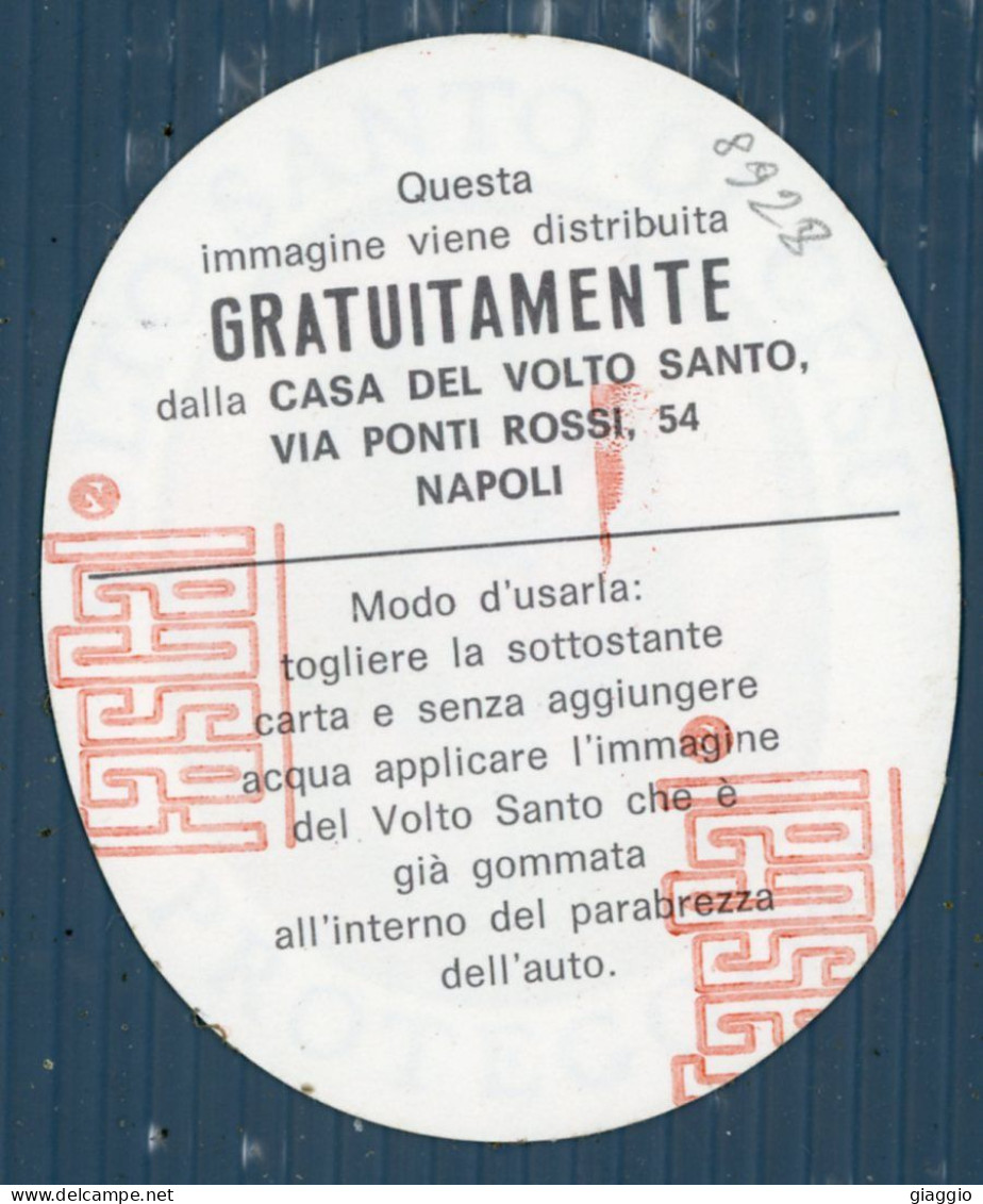 °°° Santino N. 8928 - Volto Santo Di Gesù - Adesivo °°° - Religión & Esoterismo