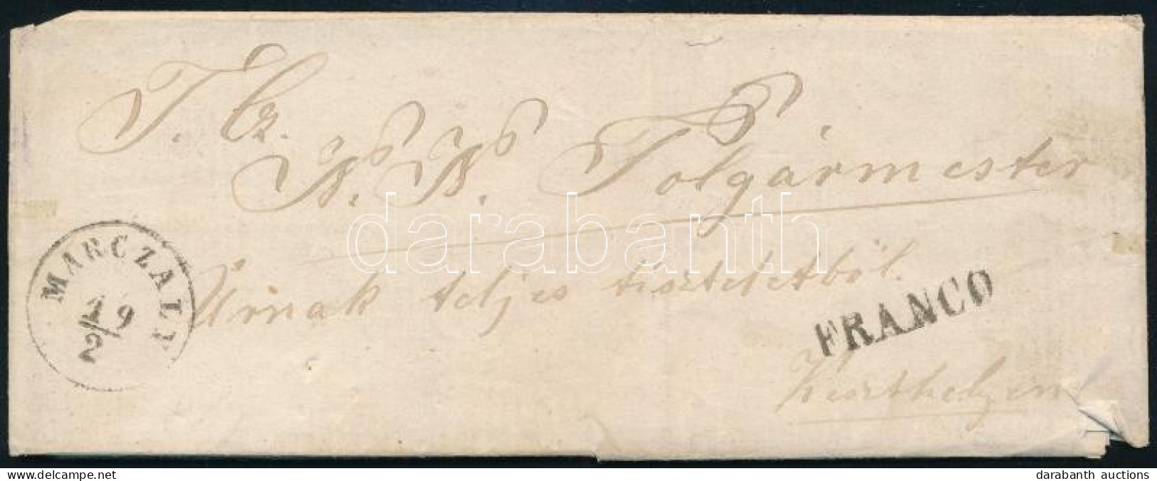 1867 Franco Levél Tartalommal / Cover With Content "MARCZALY" - Keszthely - Other & Unclassified