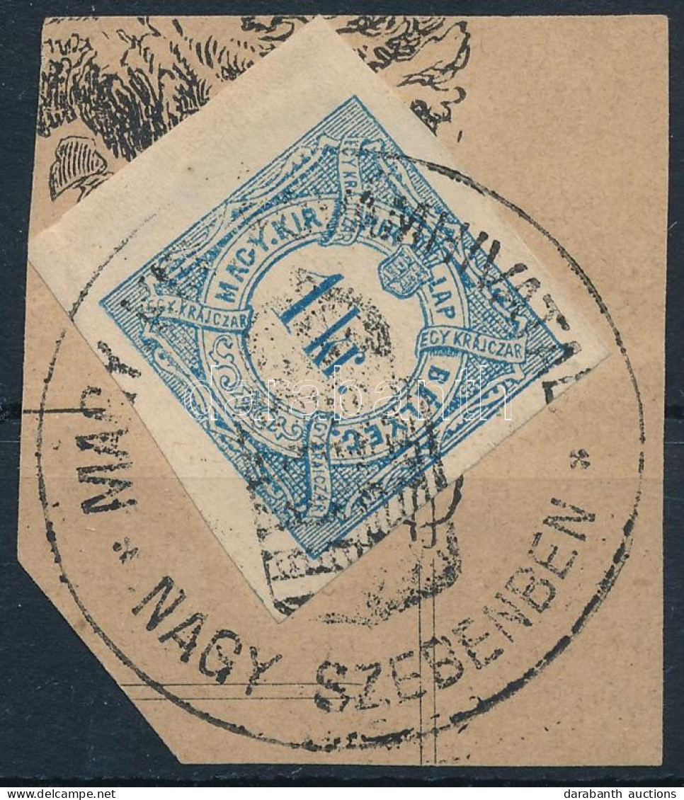 1868 Hírlapilleték Bélyeg 1kr / Newspaper Duty Stamp 1kr "... NAGY SZEBENBEN" - Andere & Zonder Classificatie