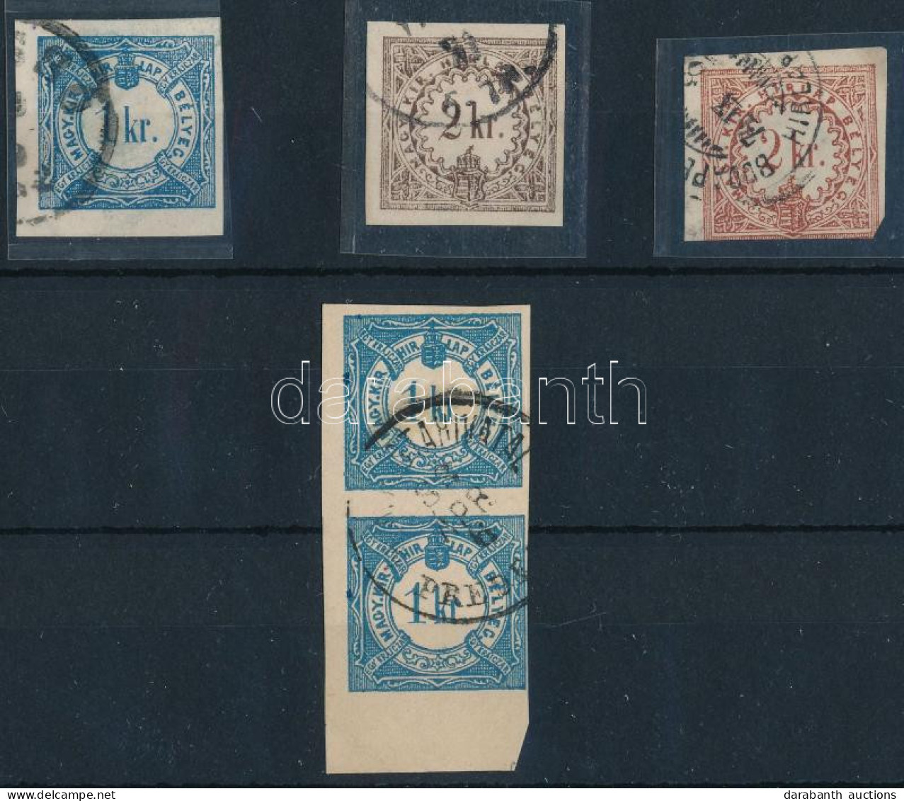 O 1868 5 Db Hírlapilleték Bélyeg / Newspaper Duty Stamps - Altri & Non Classificati