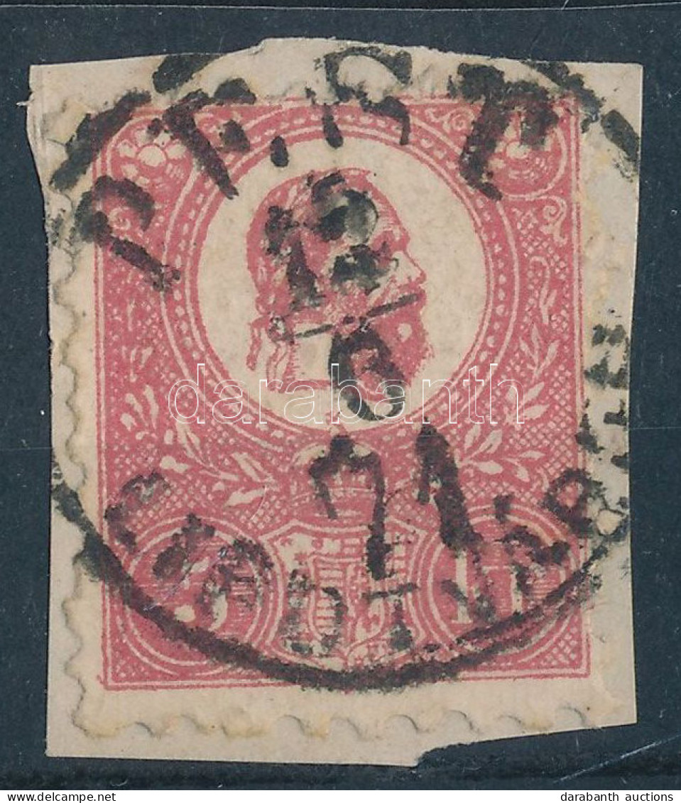 1871 Kőnyomat Kivágáson "PEST" Korai Júniusi Bélyegzéssel / Mi 3 On Cutting With Early Postmark - Andere & Zonder Classificatie