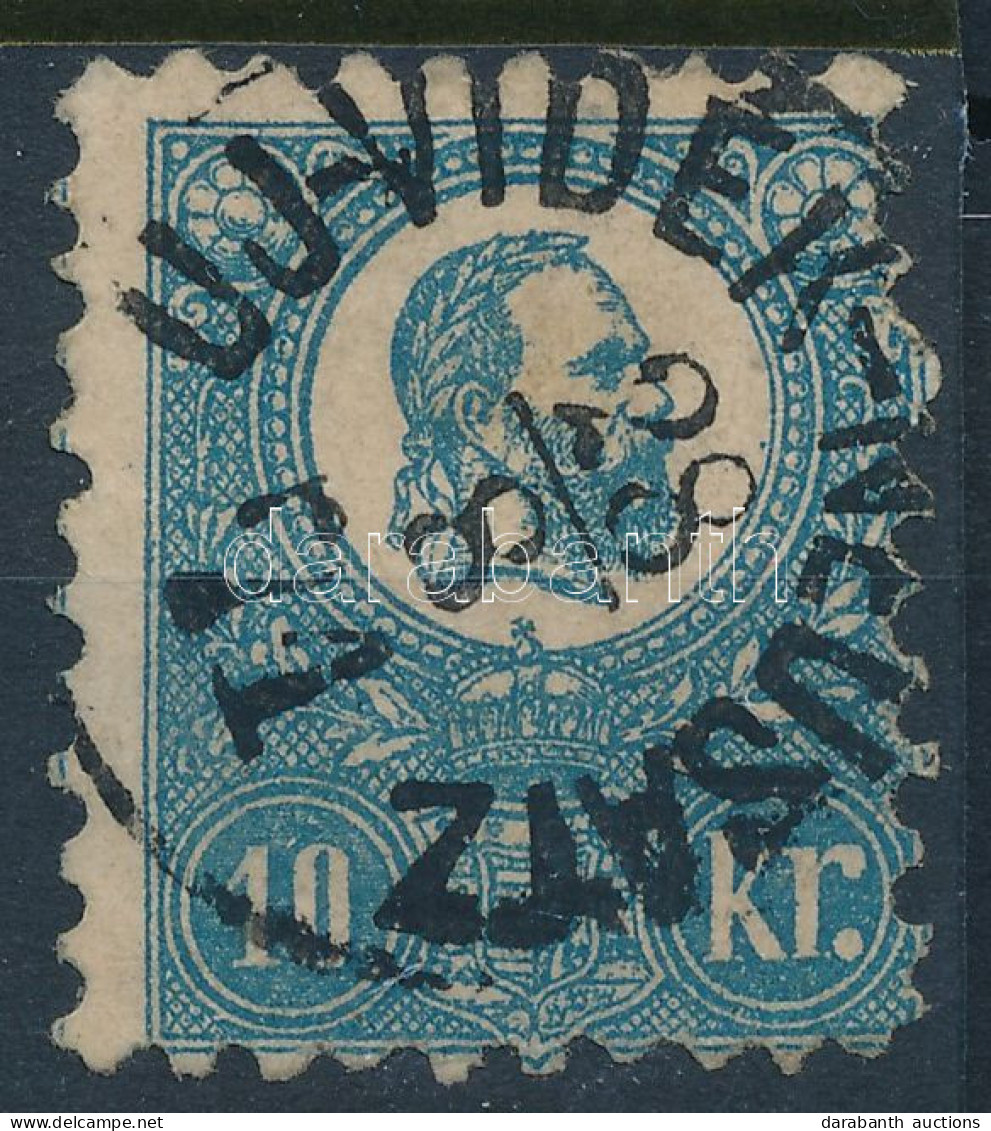 O 1871 Kőnyomat 10kr Képbe Fogazva (papírelvékonyodás) (min 30.000) / Mi 4 With Shifted Perforation "UJ-VIDÉK-NEUSATZ" ( - Altri & Non Classificati