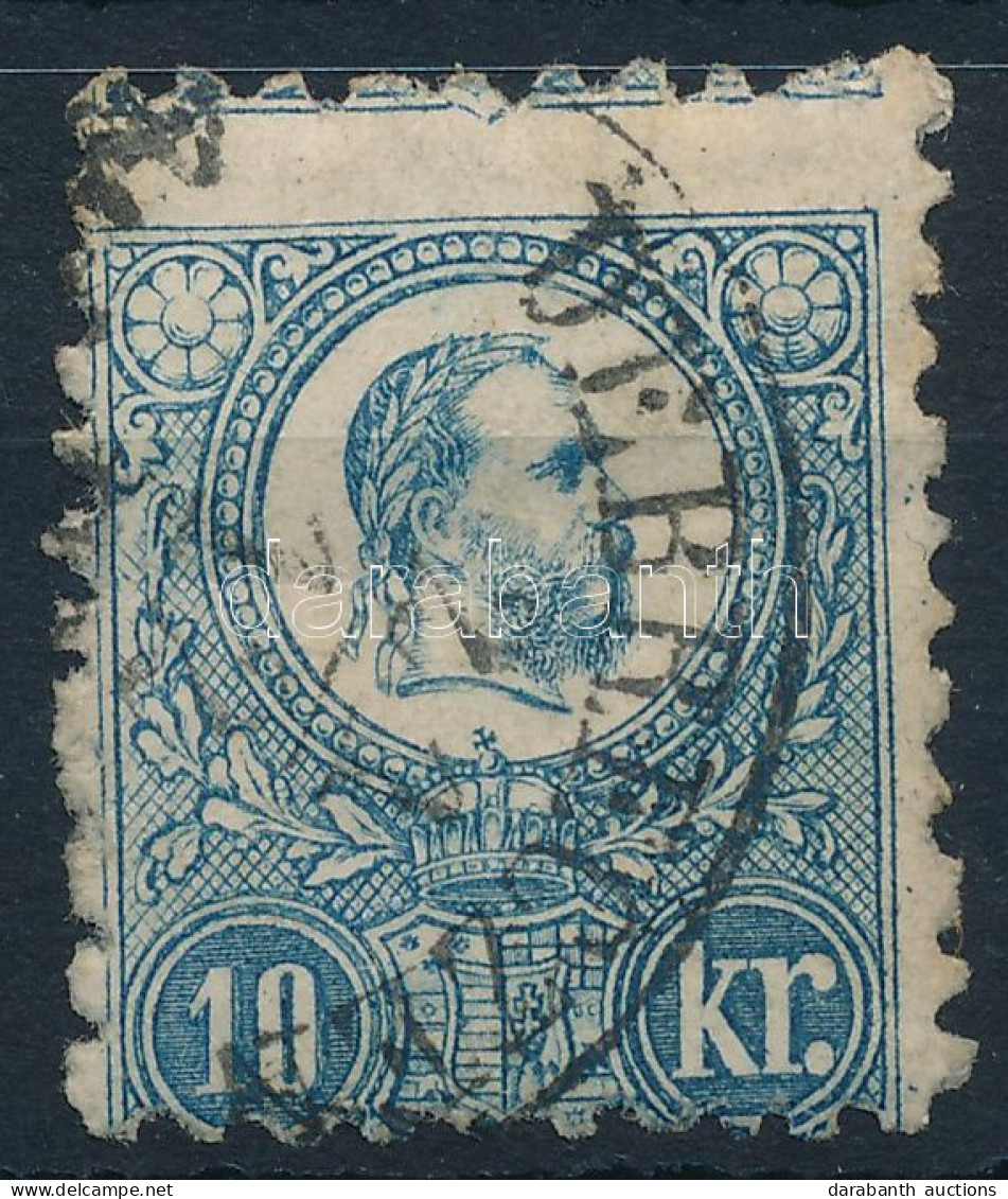 O 1871 Réznyomat 10kr Elfogazva / Shifted Perforation - Other & Unclassified