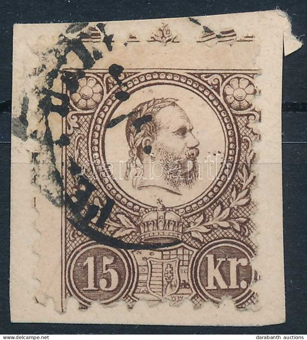 1871 Réznyomat 15kr Nagyon Látványosan Elfogazva / Shifted Perforation - Sonstige & Ohne Zuordnung