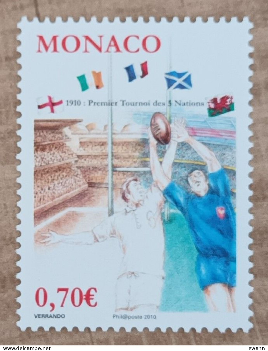 Monaco - YT N°2719 - Rugby / Centenaire Du Premier Tournoi Des 5 Nations - 2010 - Neuf - Unused Stamps