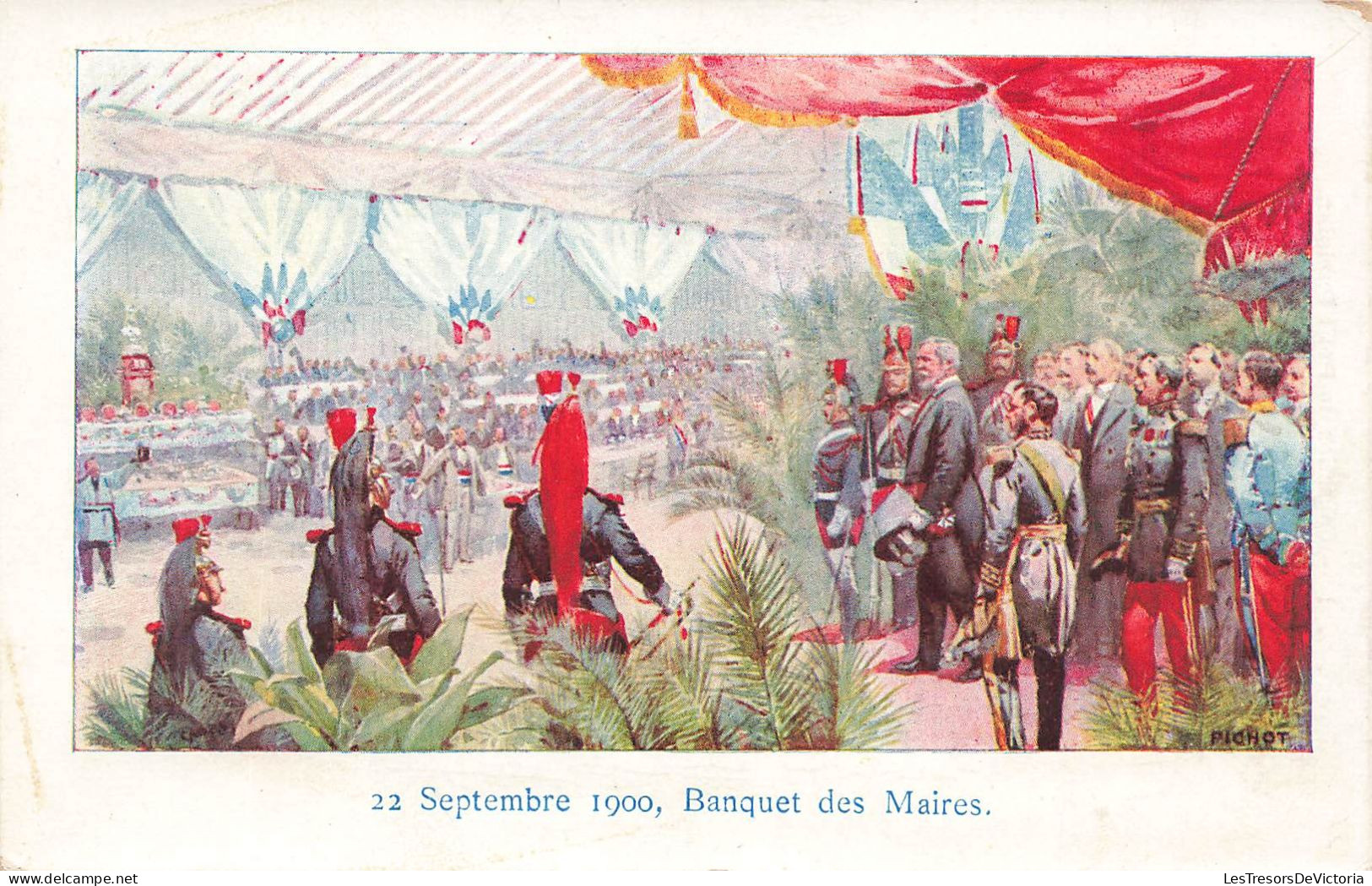 EVENEMENTS - 22 Septembre 1900 - Banquet Des Maires - Colorisé - Animé - Carte Postale Ancienne - Otros & Sin Clasificación