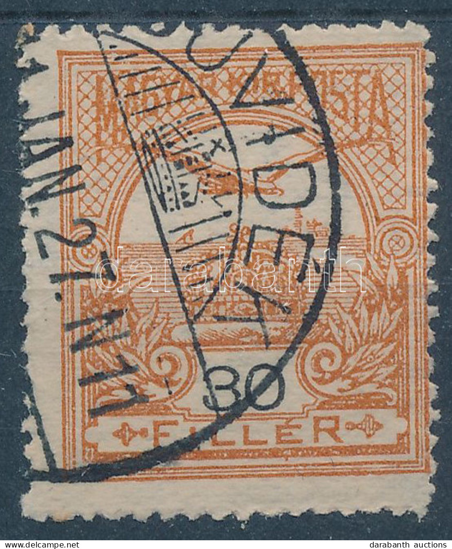 O 1909 Turul 30f Megugrott A Fogazógép / Shifted Perforation - Other & Unclassified