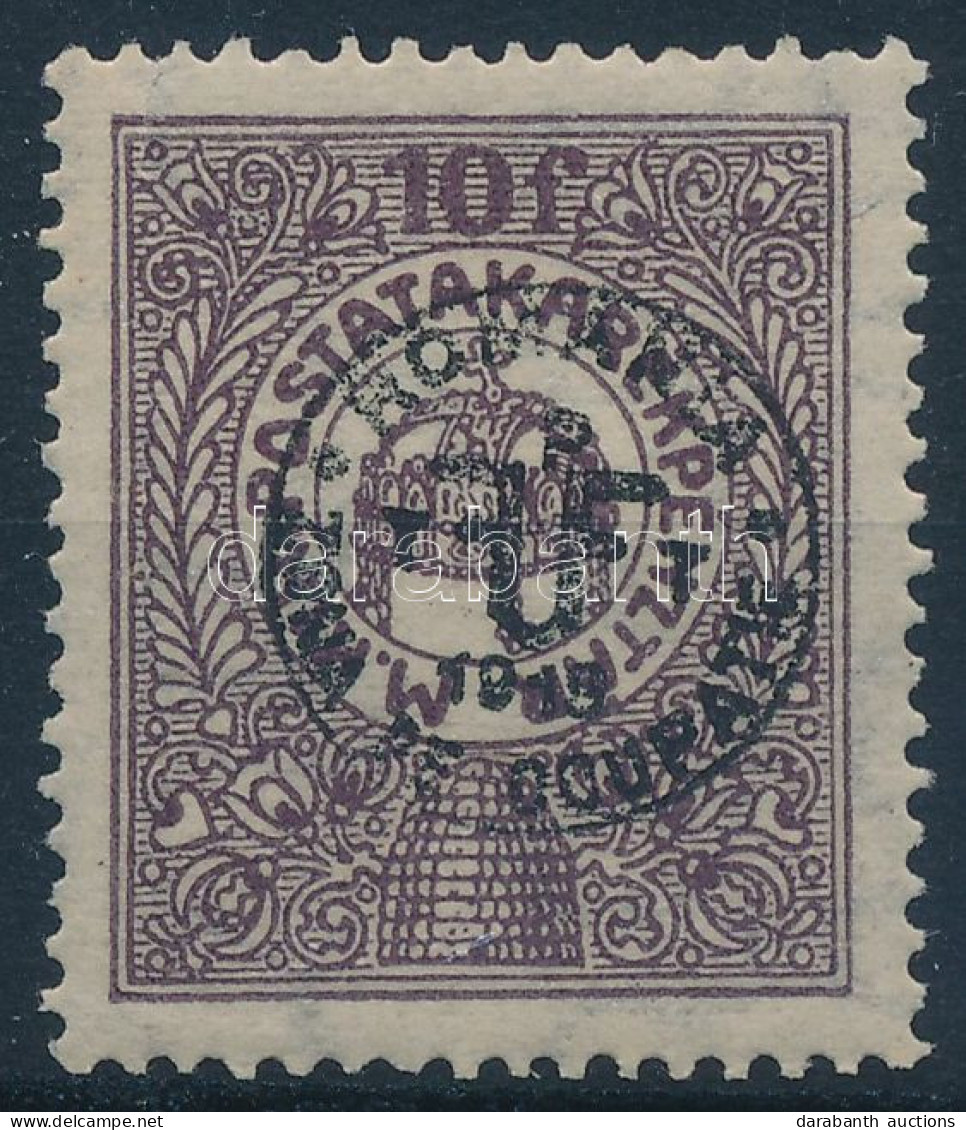 ** Debrecen II. 1920 Postatakarék 10f Próbanyomat / Proof. Certificate: Bodor - Andere & Zonder Classificatie