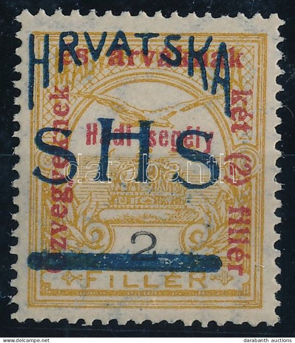 ** SHS 1918 Hadisegély 2f Próbanyomat / Proof. Signed: Bodor. Certificate: Zrinjscak - Other & Unclassified