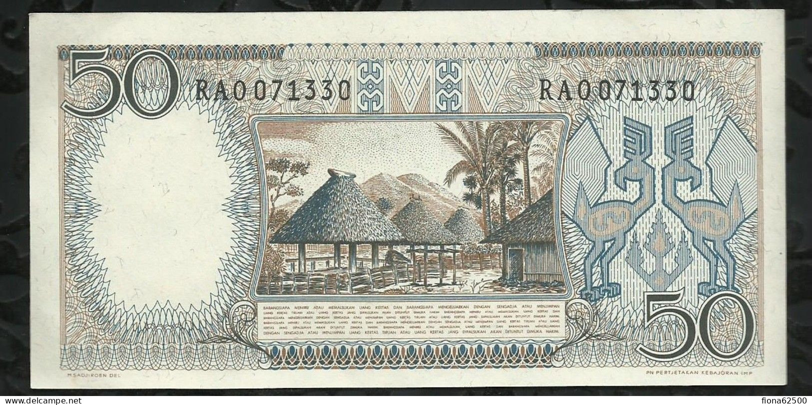 INDONESIE . 50 ROUPIES . 1964 . - Indonésie