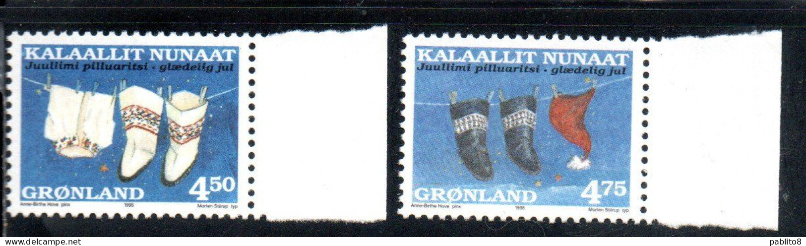 GREENLAND GRONLANDS GROENLANDIA GRØNLAND 1998 CHRISTMAS WEIHNACHTEN NATALE NOEL NAVIDAD COMPLETE SET SERIE COMPLETA MNH - Neufs