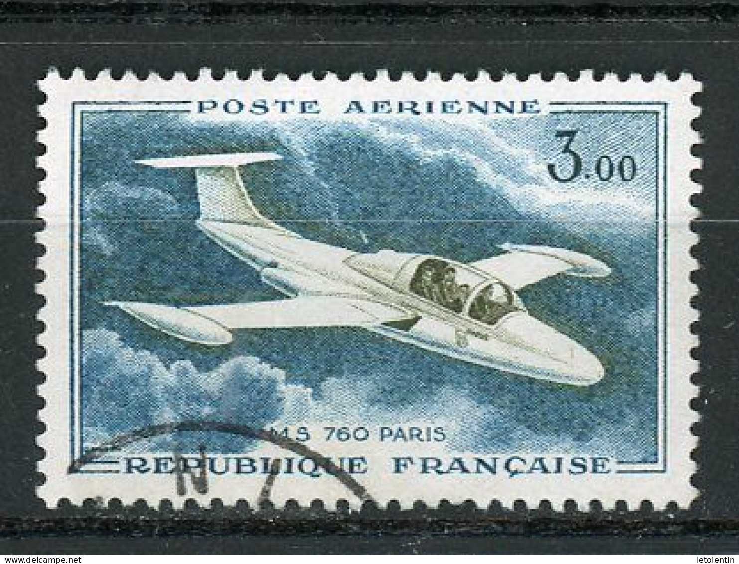 FRANCE -  POSTE AERIENNE - N° Yvert N° 39b OBL Bleu  Unicolore - 1927-1959 Oblitérés