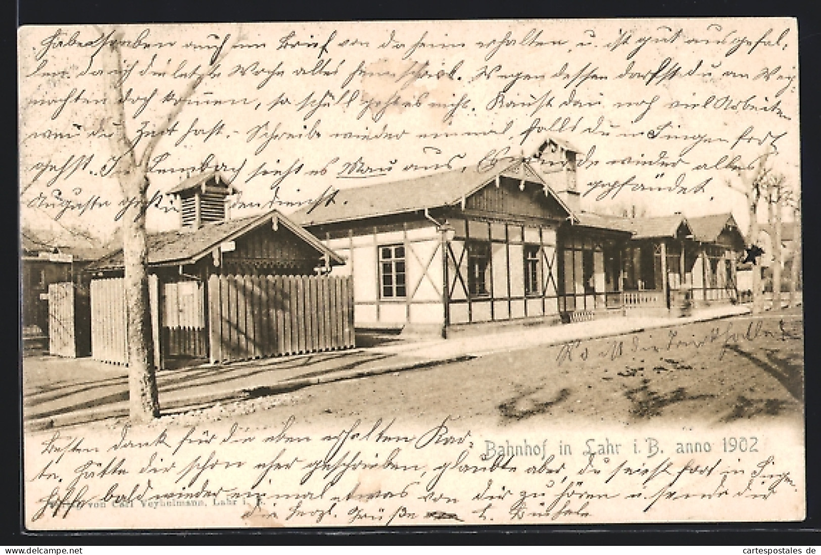 AK Lahr I. B., Bahnhof  - Lahr