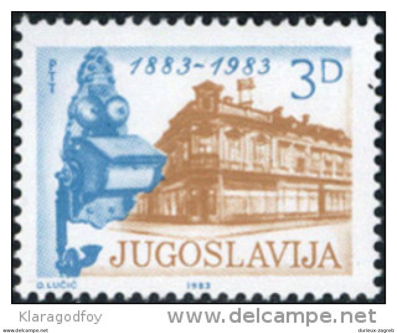 Yugoslavia 1983 100 Years Of Phone In Serbia MiNr 1975 MNH - Neufs