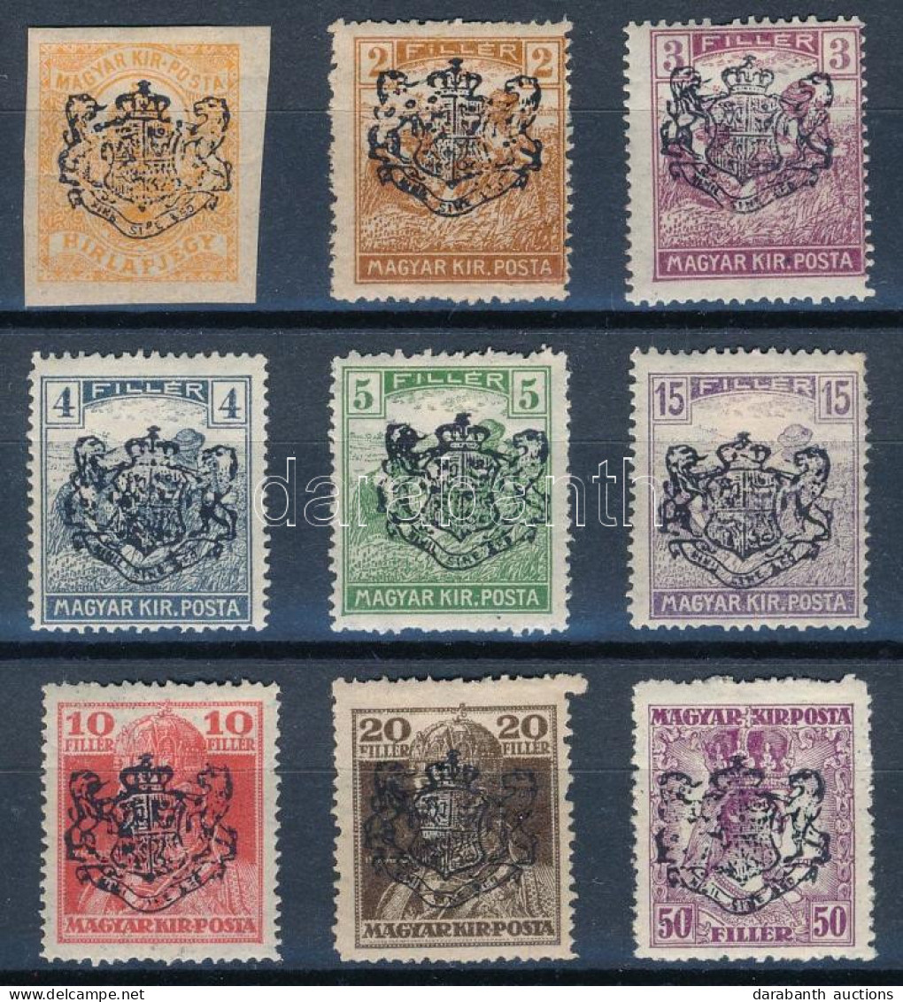 * Nagyszeben 1919 9 Klf Bélyeg / Private Stamps - Autres & Non Classés