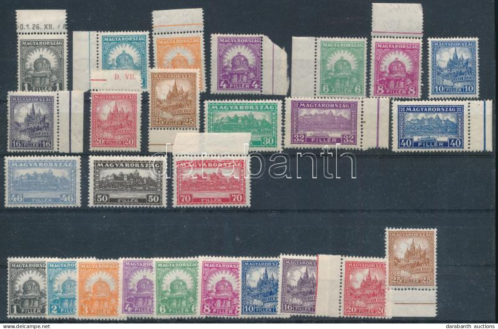 ** 1926 Pengő-fillér I. A+b Sorok (43.000) / Mi 411-426 A+B Set - Other & Unclassified