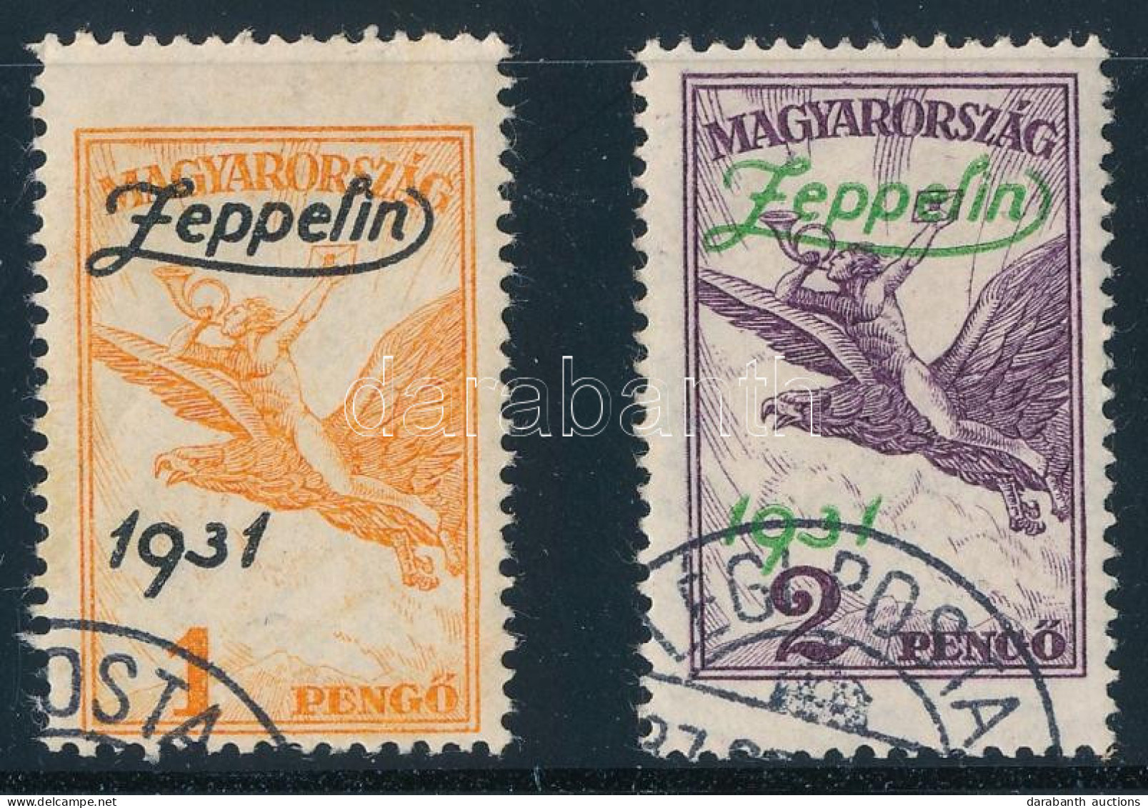 O 1931 Zeppelin Sor (30.000) / Mi 478-479 - Andere & Zonder Classificatie