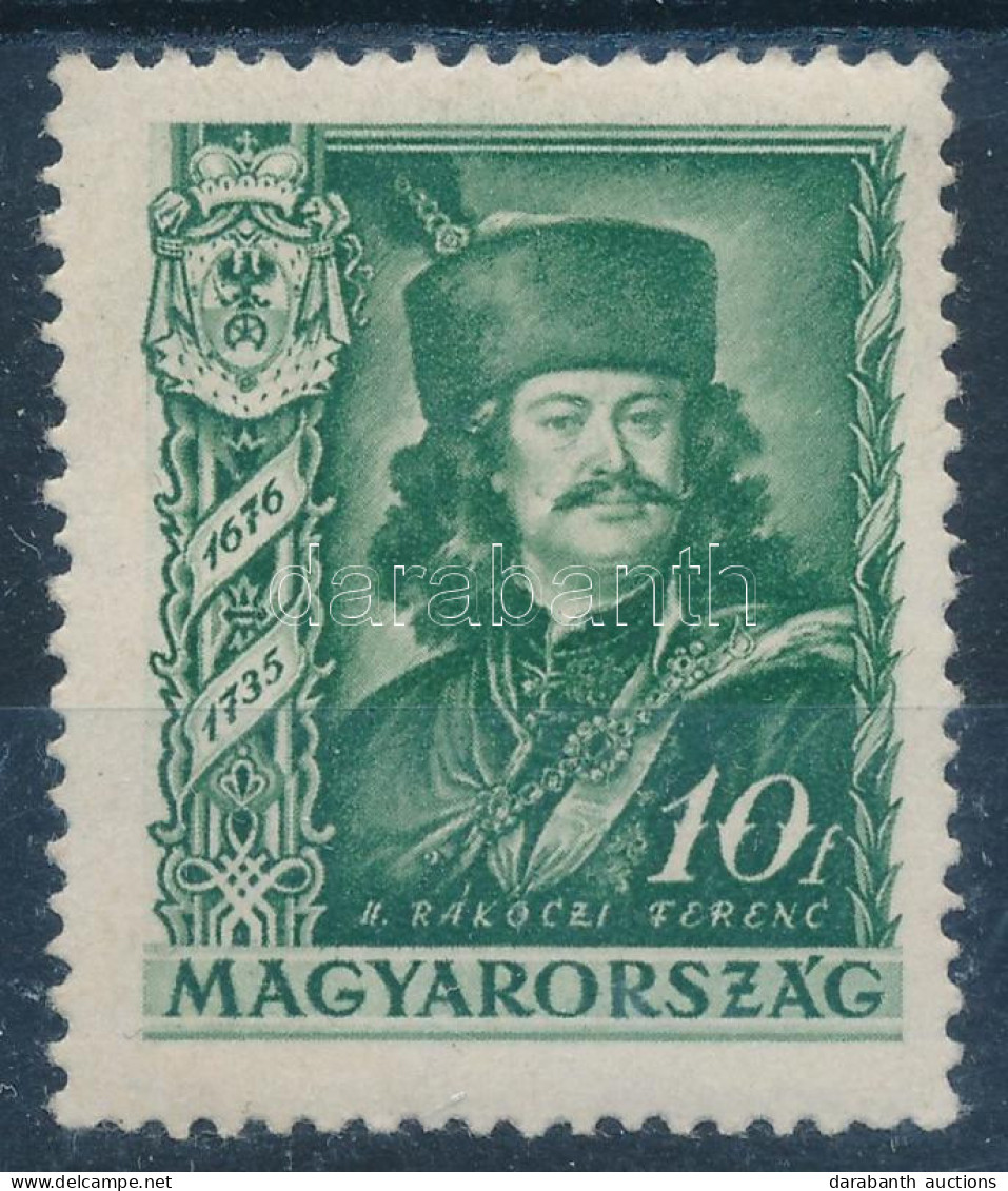 ** 1935 II. Rákóczi Ferenc 10f "hiányzó Bajusz" Lemezhibával / Mi 517 With Plate Variety - Autres & Non Classés