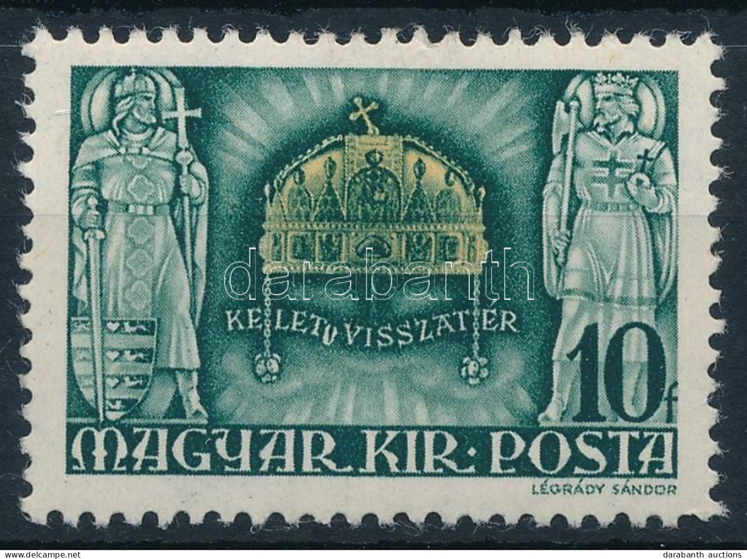 ** 1940 Kelet Visszatér "KELETU" Tévnyomattal (50.000) / Mi 638 With Plate Variety - Otros & Sin Clasificación