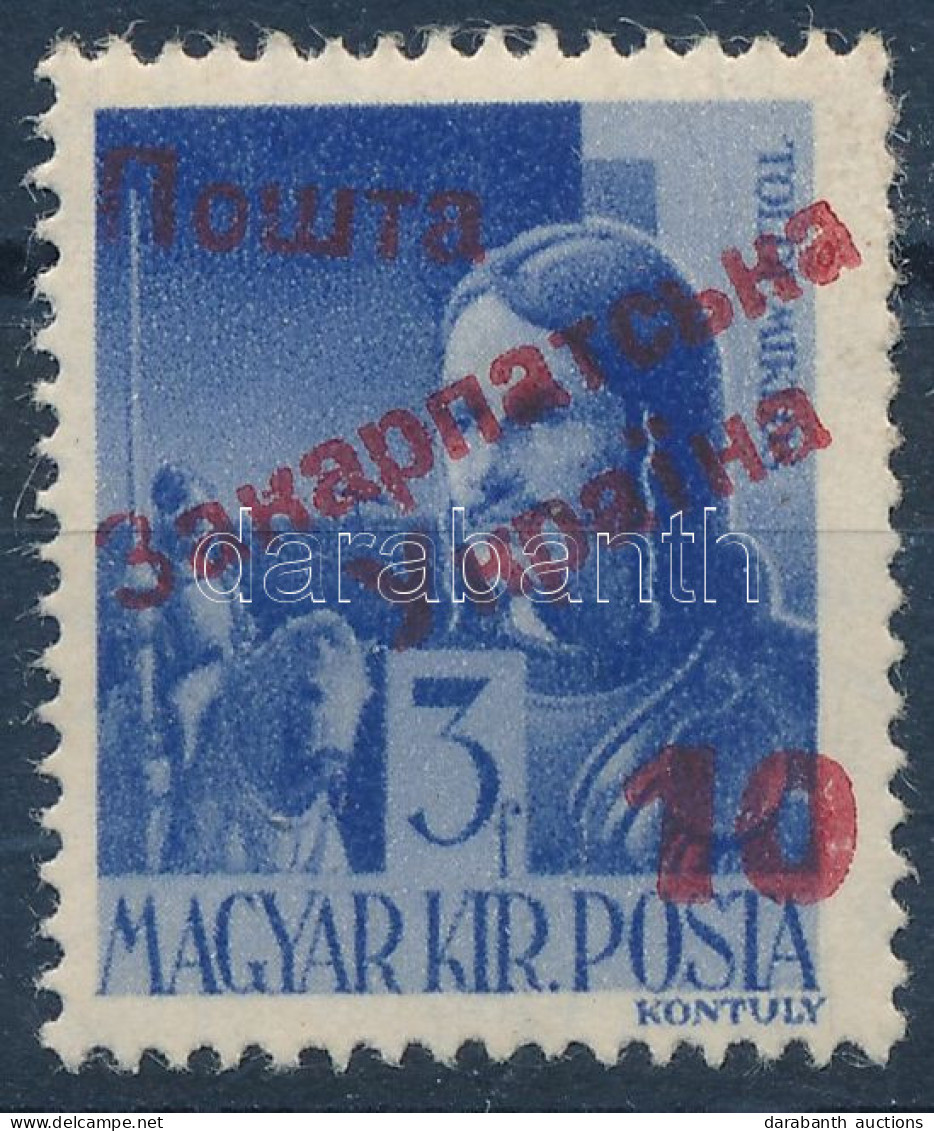 ** Ungvár II. 1945 Hadvezérek 10/3f. Signed: Bodor (35.000) - Other & Unclassified