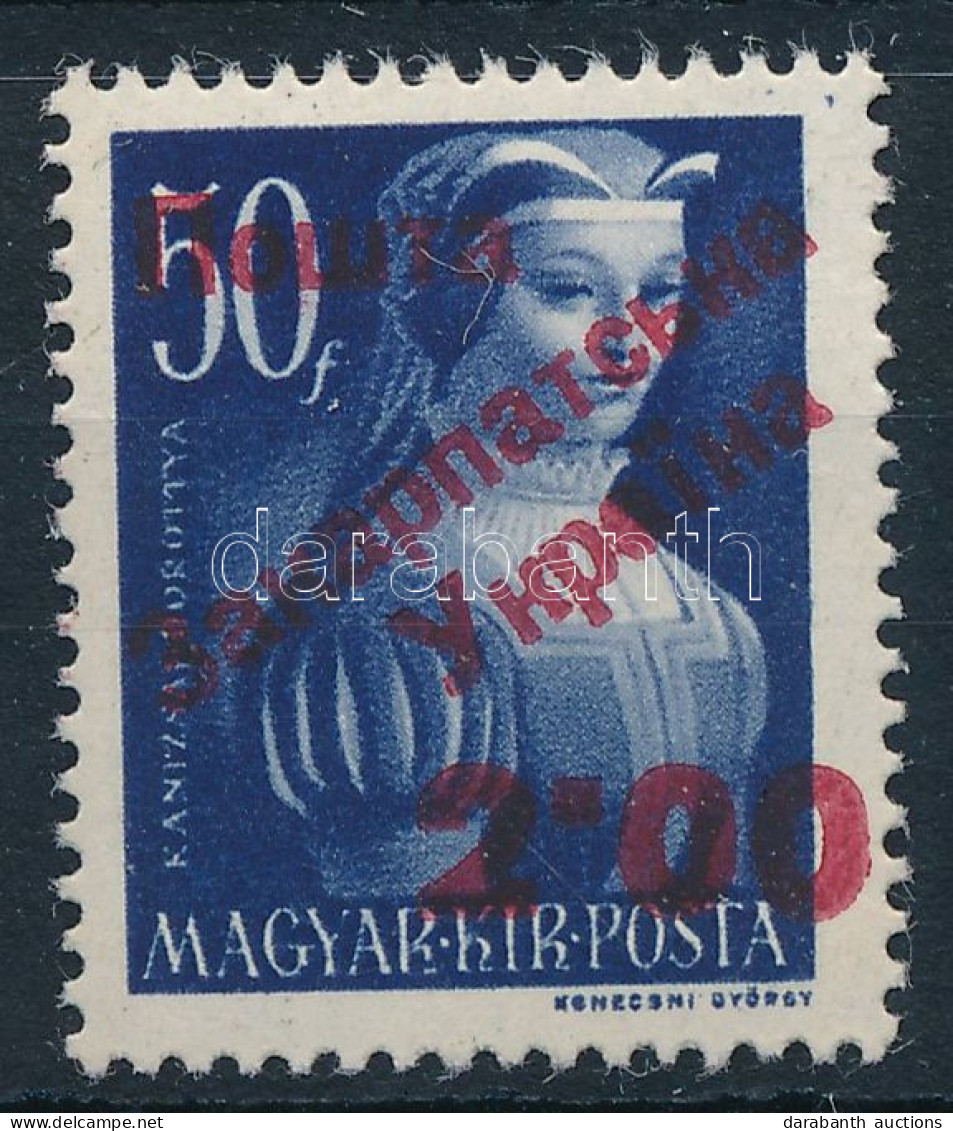 ** Ungvár II. 1945 Nagyasszonyok 2.00/50f. Signed: Bodor (40.000) - Sonstige & Ohne Zuordnung