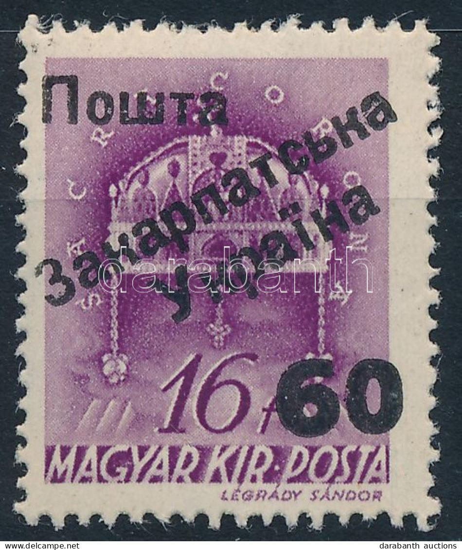 ** Ungvár II. 1945 Templom 60/16f. Signed: Bodor (45.000) - Other & Unclassified