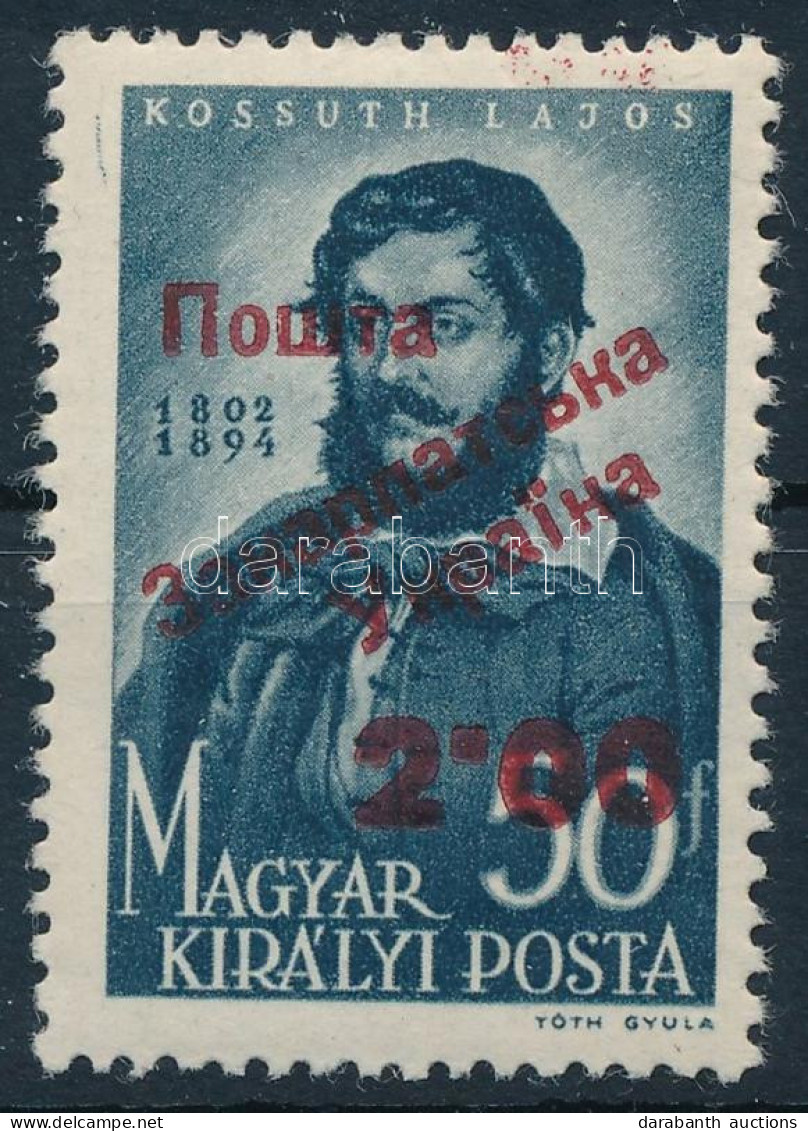 ** Ungvár II. 1945 Kossuth 2.00/50f. Signed: Bodor (25.000) - Other & Unclassified